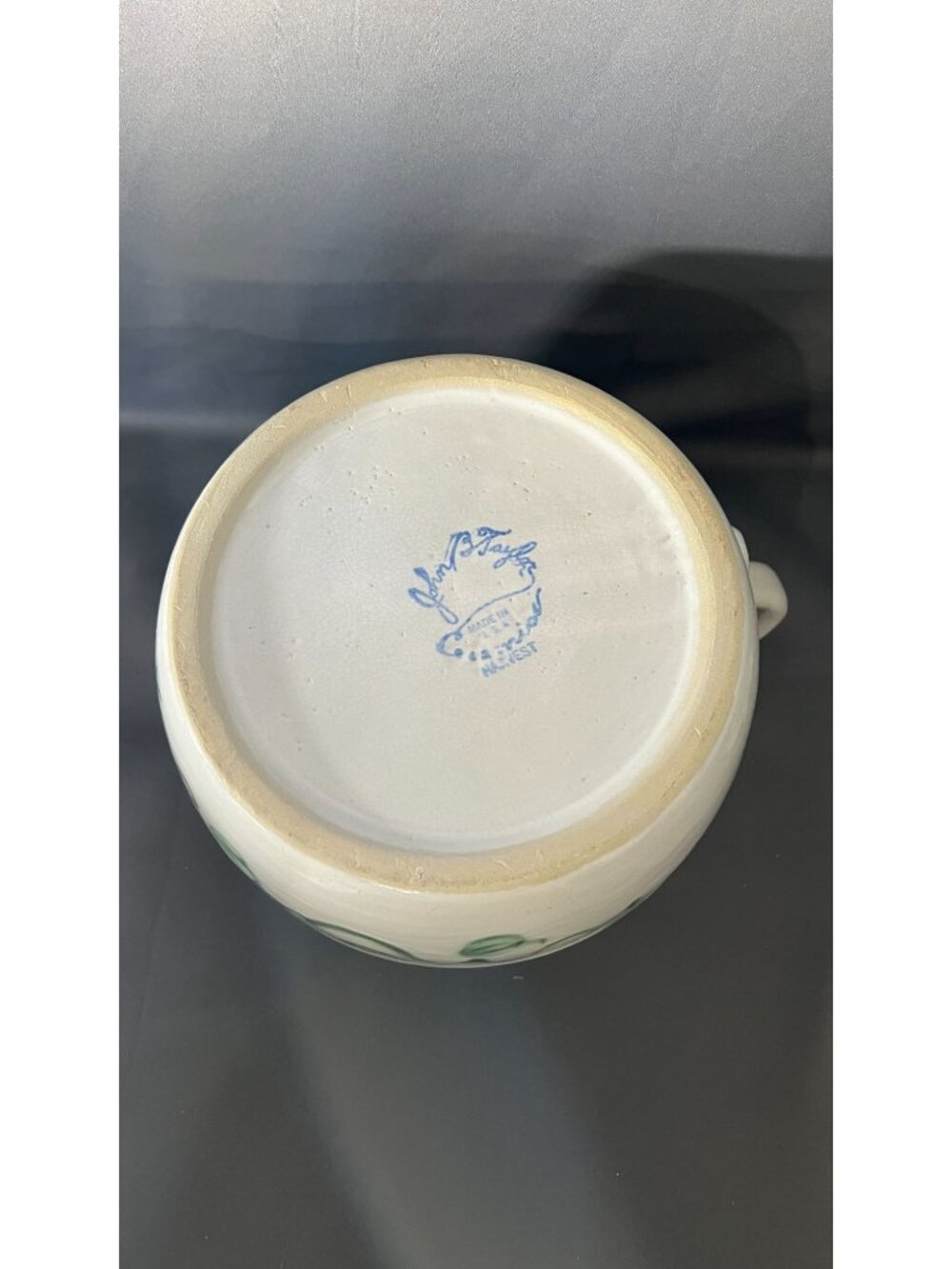 John B. Taylor Handcrafted Pottery Pitcher/Bean Pot With Lid – Harvest Theme - Picture 6 of 12